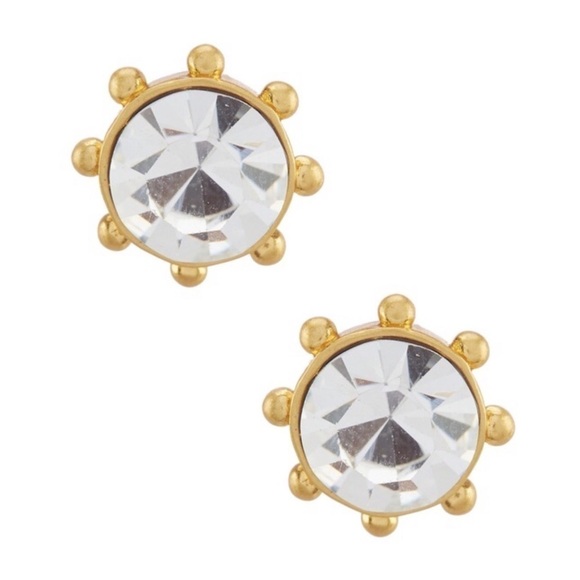 KATE SPADE • Flying Colors Crystal Bezel Earrings - Picture 1 of 4